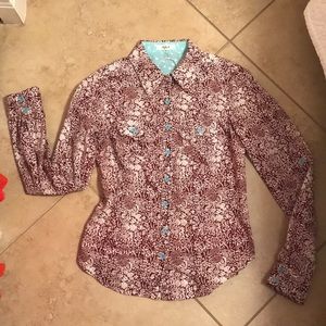 Women long sleeve shirt floral print